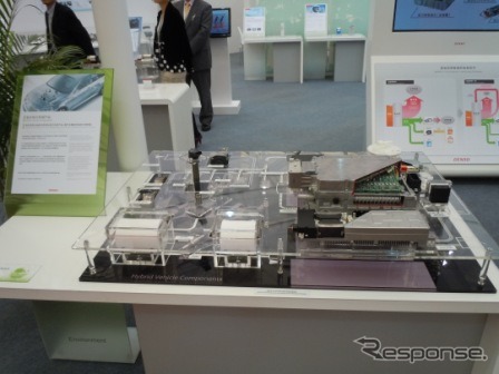 デンソーが上海モーターショー11に出展したハイブリッドコンポーネント