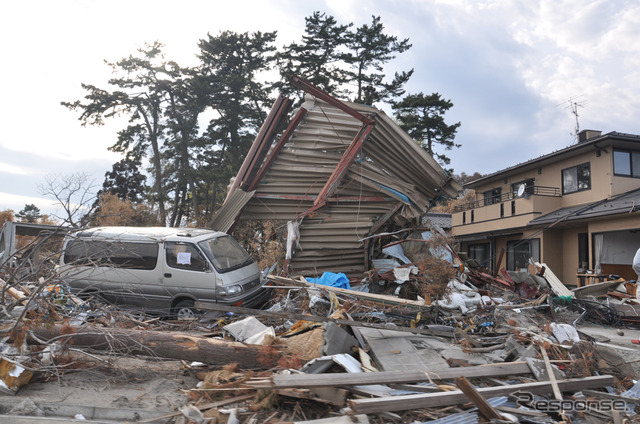 仙台空港近辺の住宅街