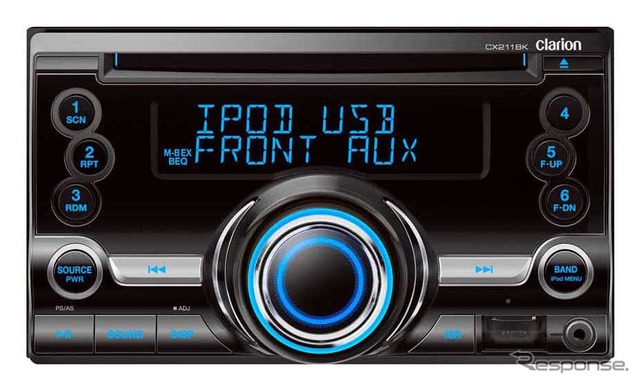 クラリオン 2DINレシーバーの2011モデル CX211 BK