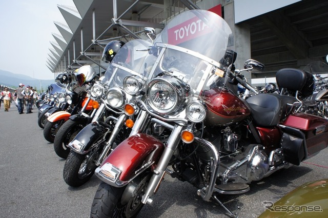 ハーレー1000台が応援パレード…被災地ライダーも参加