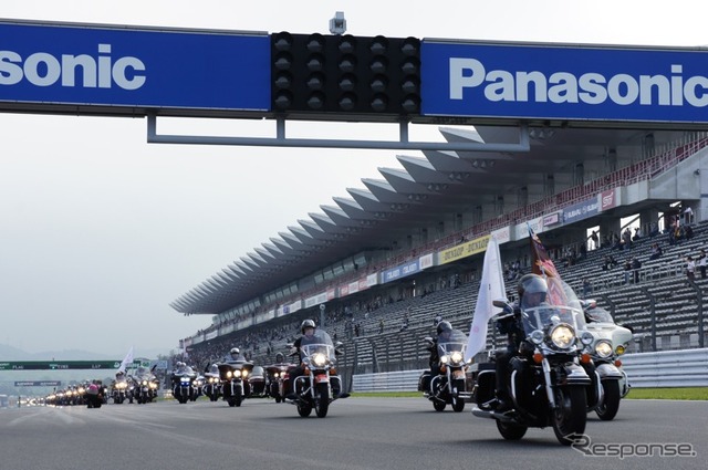 ハーレー1000台が応援パレード…被災地ライダーも参加