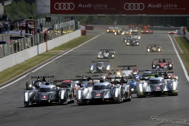 アウディR18 TDI。5月8日スパフランコルシャンでの実戦デビューは3台が3、4、5位