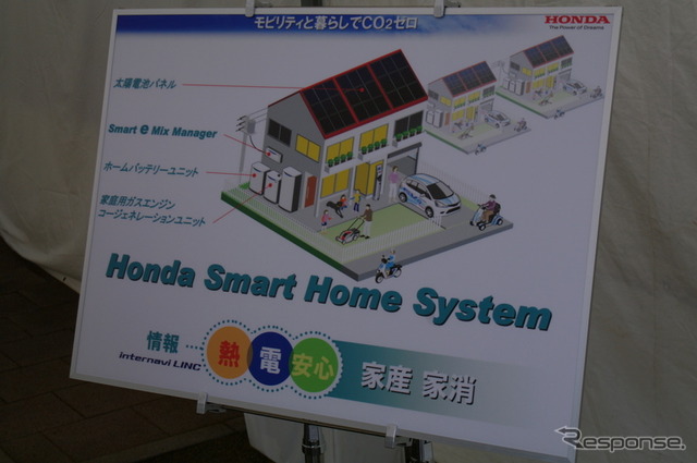 ホンダ、スマートホームシステムの運用にインターナビ技術を活用