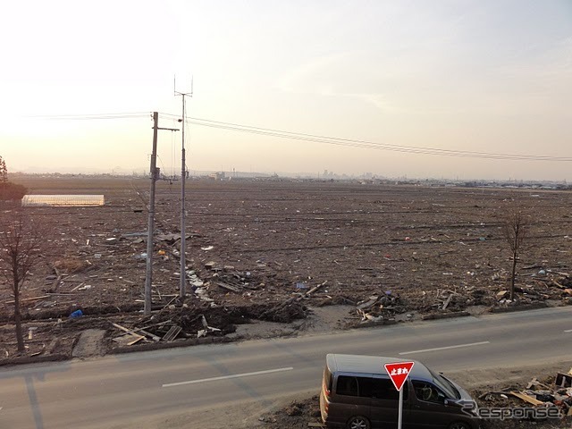 仙台市内（2011年3月30日）