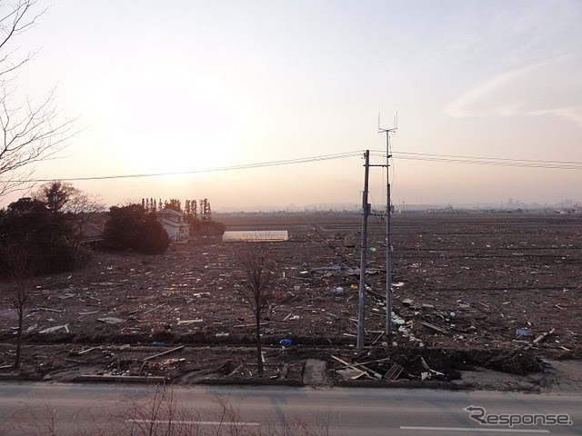 仙台市内（2011年3月30日）