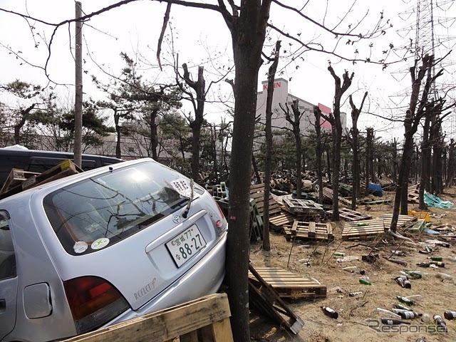 仙台市内（2011年3月30日）