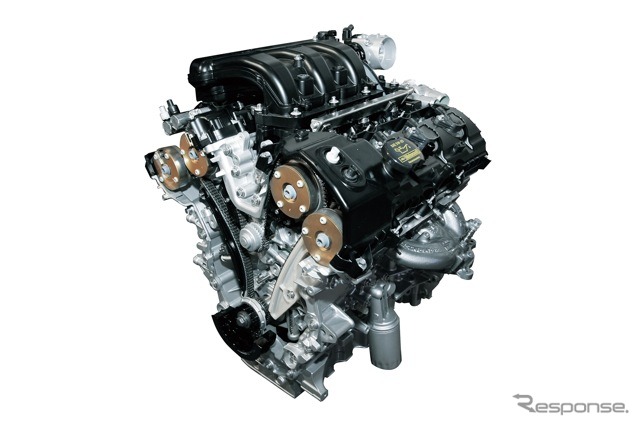 Ti-VCT(吸排気独立可変バルブタイミング機構)を採用した3.5リットルV6エンジン