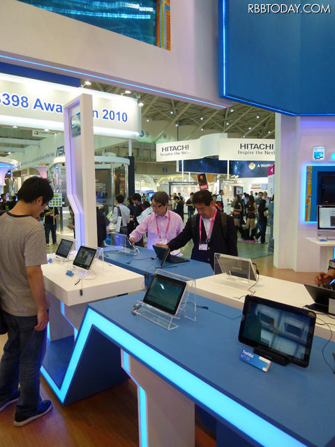 Intel Atom搭載のタブレット端末に人気が集まっていた Intel Atom搭載のタブレット端末に人気が集まっていた