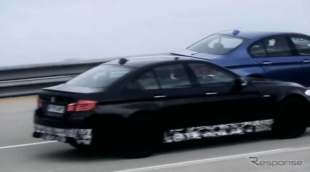 BMW M5 次期型、300km/hオーバーでコーヒーブレイク？［動画］