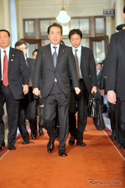 菅直人首相 本日(2011年6月2日) 13:32撮影