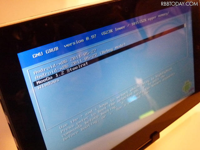 OS3種の選択画面 OS3種の選択画面