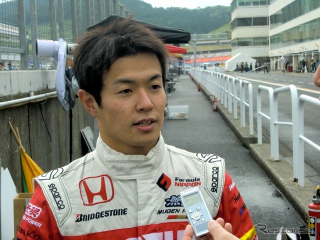 前戦鈴鹿でポールを獲得した山本尚貴(無限・ホンダ)。今回オートポリスでは予選6位、決勝5位入賞。