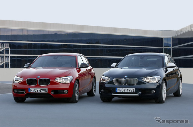 BMW 1シリーズ 新型 スポーツライン（左）とアーバンライン（右）