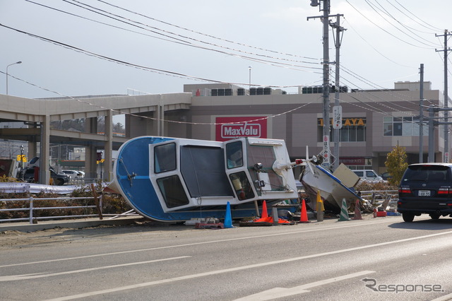 宮城県塩竈市海岸通付近（4月）