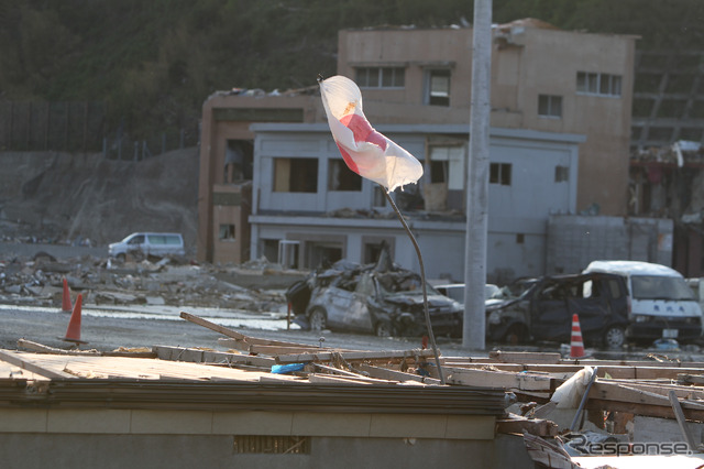 東日本大震災発生から3か月。宮城県女川町