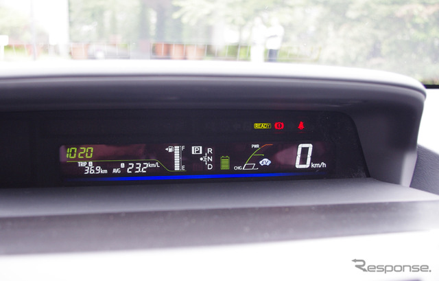 1回目の走行では23.2km/リットルだった