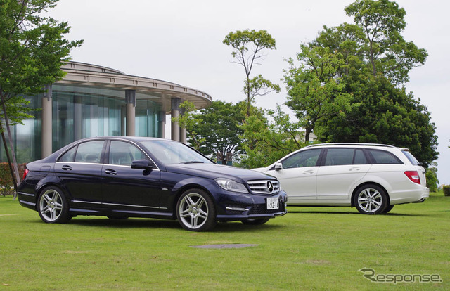 メルセデスベンツ Cクラス 新型(写真はC200ブルーエフィシエンシー・アバンギャルド・AMGスポーツパッケージ)