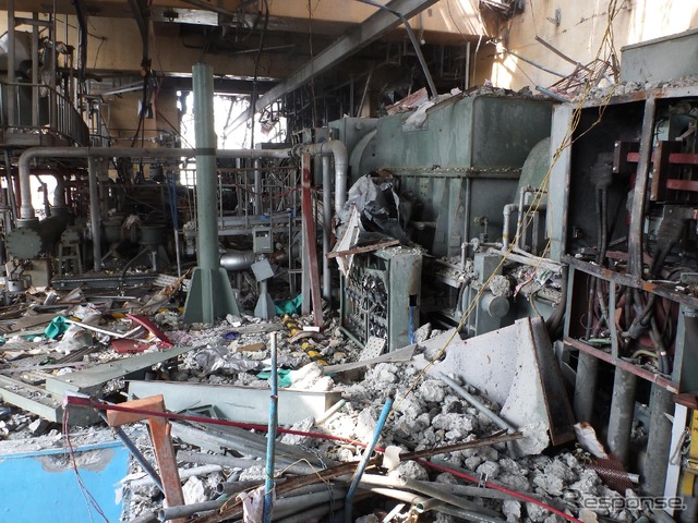 東京電力福島第一原子力発電所4号機原子炉建屋4階南側（6月10日）