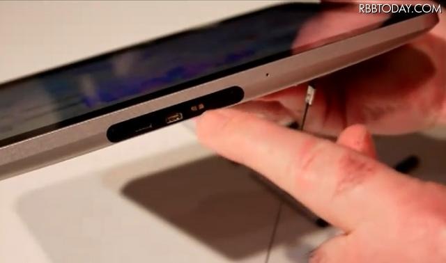 端末サイドにはUSB、HDMI端子を備えた 端末サイドにはUSB、HDMI端子を備えた