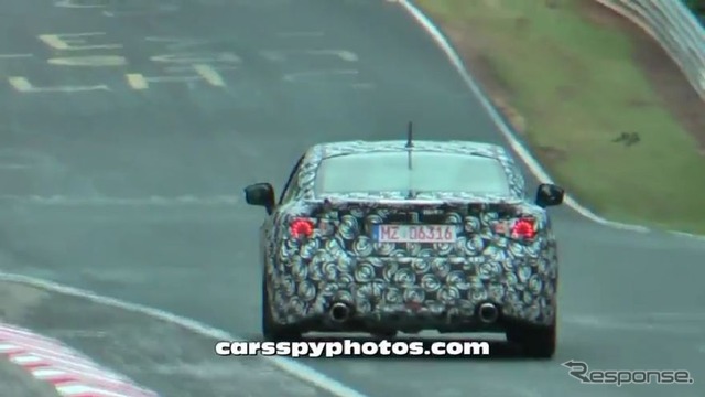 ドイツ・ニュルブルクリンクで開発テストを行う新型FRスポーツ