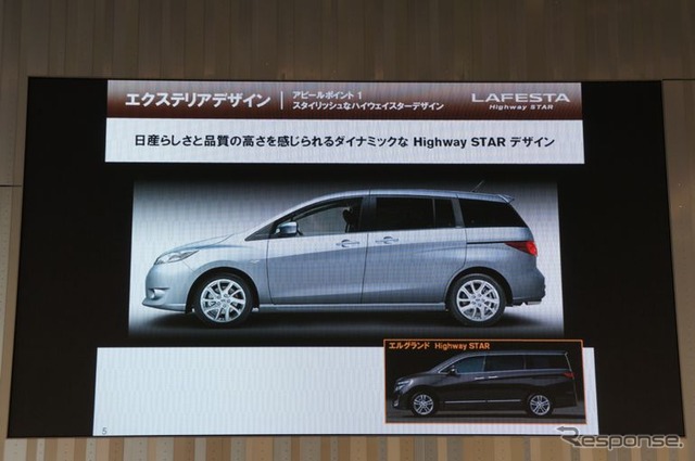 日産ラフェスタハイウェイスター新型発表会