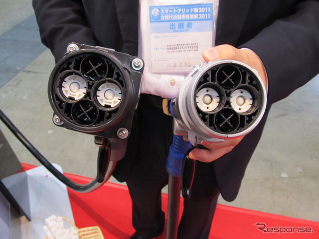 【スマートグリッド展 11】CHAdeMOに欧米規格をクリアする新仕様…ヤザキ