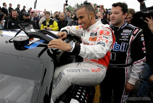 ハミルトン、NASCARに乗る