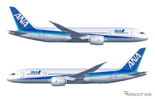 ANAボーイング787通常塗装