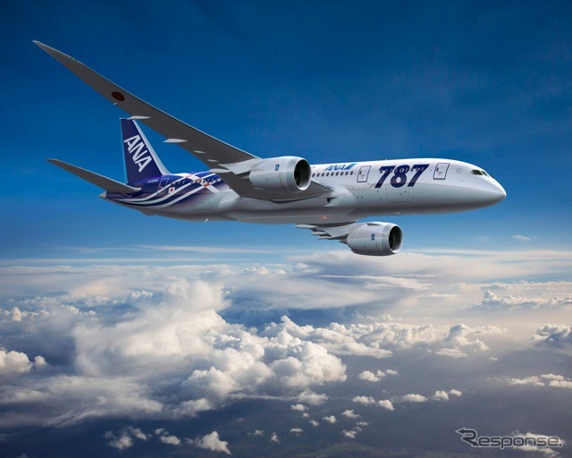 ANA、特別塗装のB787を公開…世界初飛行を記念 3枚目の写真・画像 ANA、特別塗装のB787を公開…世界初飛行を記念 3枚目の写真・画像