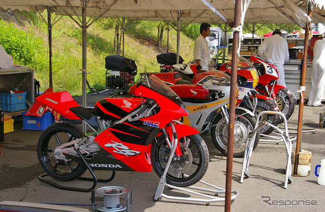 ホンダ・コレクションホール収蔵車両のテスト走行が22日、ツインリンクもてぎでおこなわれた