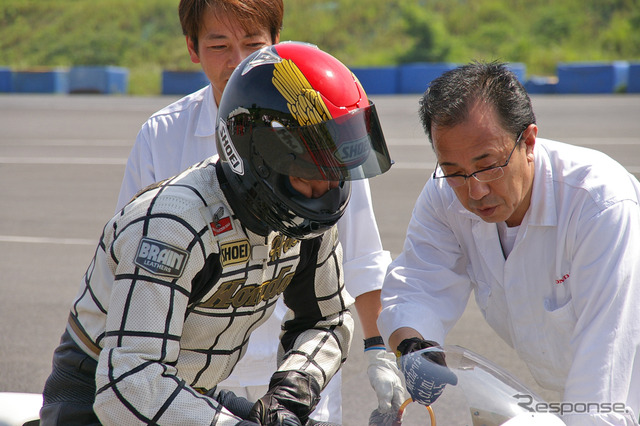 ホンダ・コレクションホール収蔵車両のテスト走行が22日、ツインリンクもてぎでおこなわれた