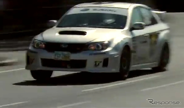 スバル インプレッサ WRX STI…マン島TT新記録の瞬間［動画］