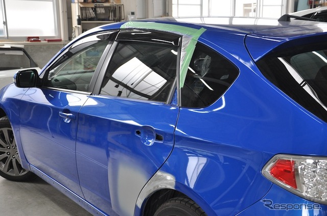 岩手スバル自動車のBP工場のようす