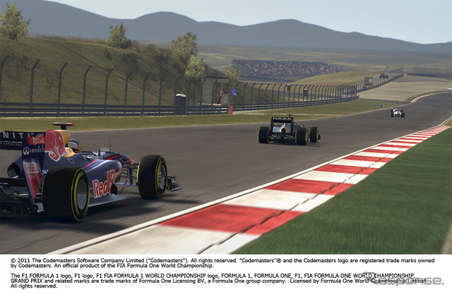 PS3/Xbox 360『F1 2011』。写真は開発中