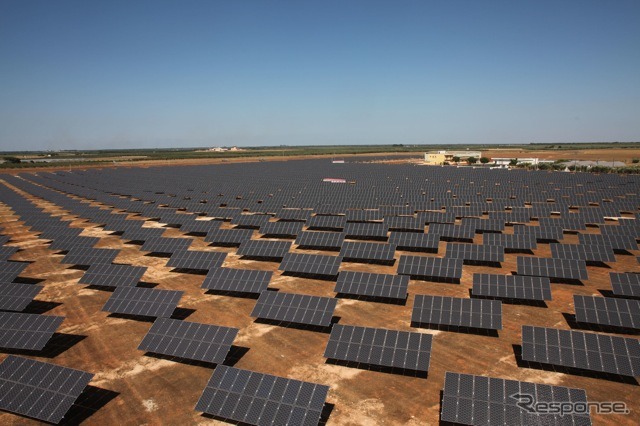 完成した大規模太陽光発電所