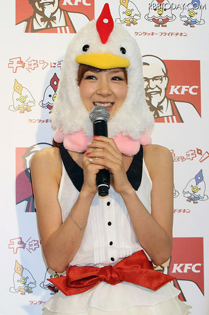 子供の頃からの“KFC好き”をアピール 子供の頃からの“KFC好き”をアピール
