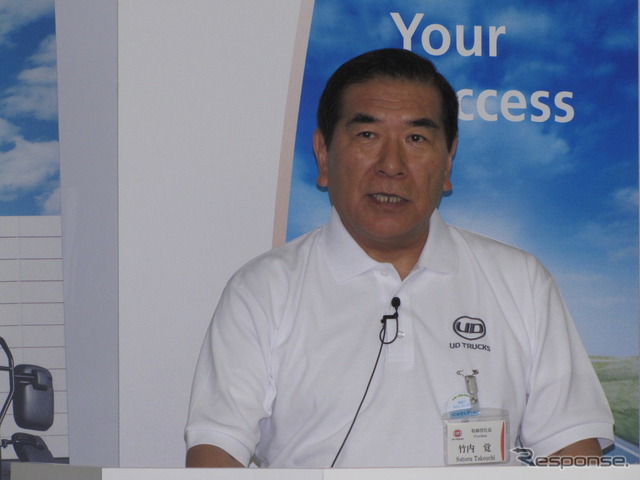【UDトラックス コンドルMK/LK 新型】竹内社長「新型エンジンをボルボグループにも」