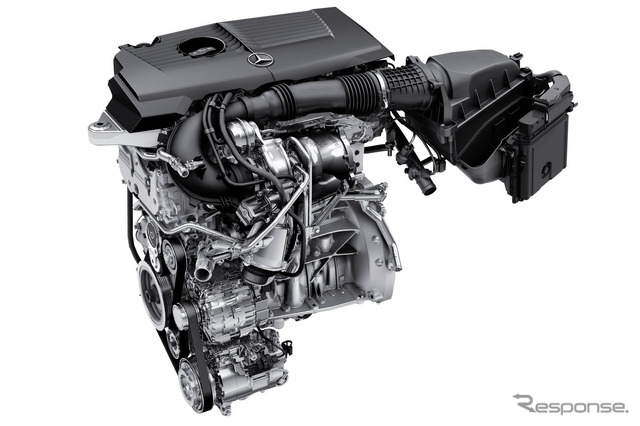 新開発のM270型直噴1.6リットル直列4気筒ガソリンエンジン