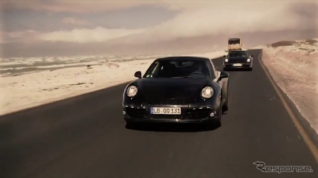 南アフリカで行われた次期911の開発テスト(動画キャプチャー)
