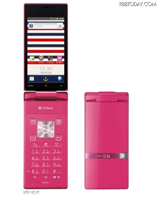 「AQUOS PHONE THE HYBRID 007SH J」ビターピンク