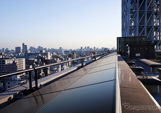 東京スカイツリー商業施設にCIS薄膜太陽電池　ソーラーフロンティア