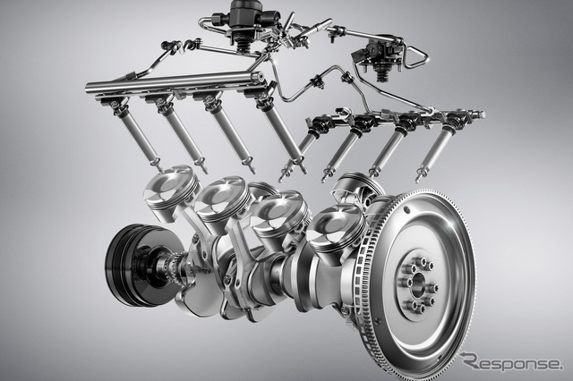メルセデスベンツSLK55AMG新型に搭載予定の新開発5.5リットルV型8気筒自然吸気エンジン