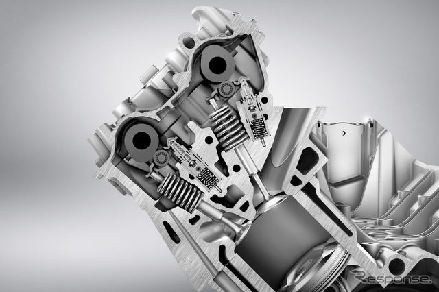 メルセデスベンツSLK55AMG新型に搭載予定の新開発5.5リットルV型8気筒自然吸気エンジン