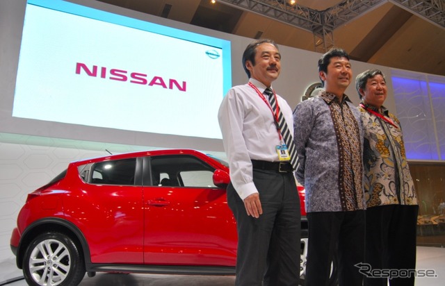 ジャカルタモーターショー11 日産プレスカンファレンスのようす