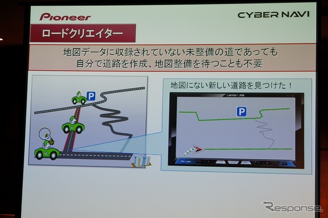 通行するだけで新設道路としてデータに加えるロードクリエイターは被災地でも役立ちそうだ。