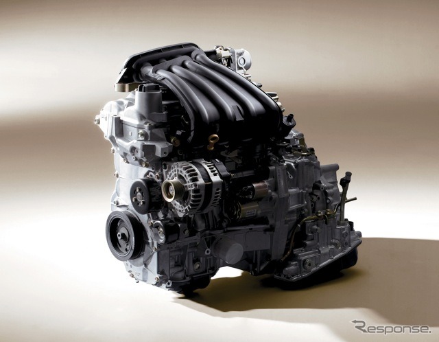 HR15DEエンジン。日産ティーダなどに搭載