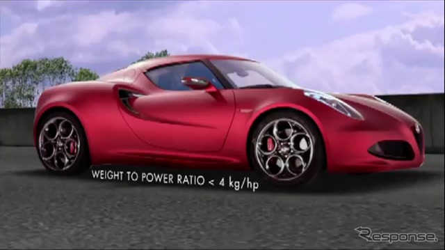 アルファロメオ4Cコンセプトの最新映像