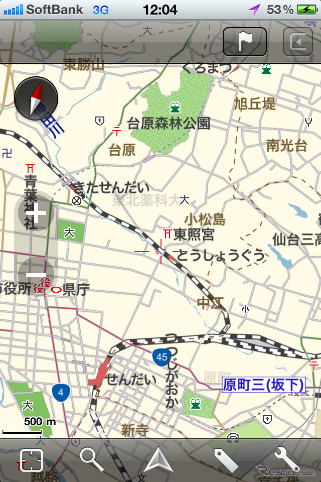 インクリメントP、MapFan for iPhone 東北特別版を無料提供