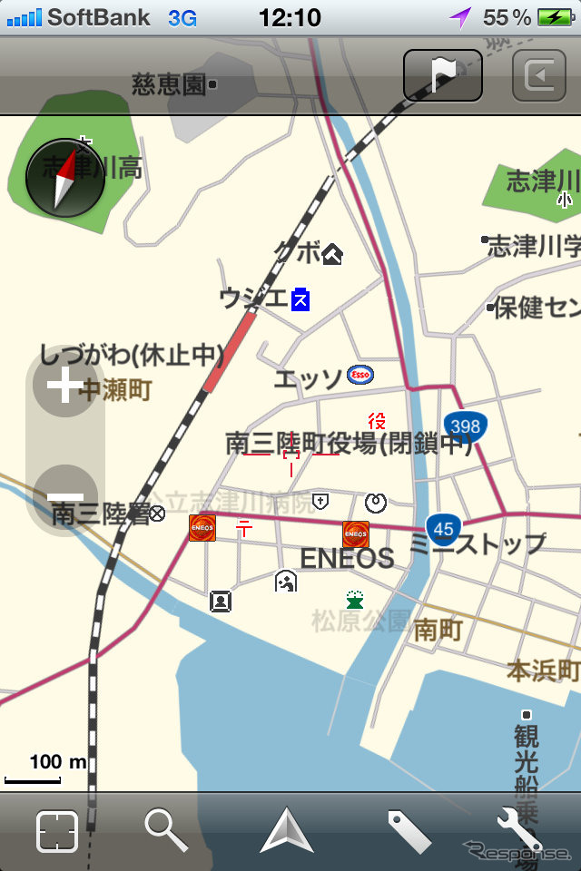 インクリメントP、MapFan for iPhone 東北特別版を無料提供