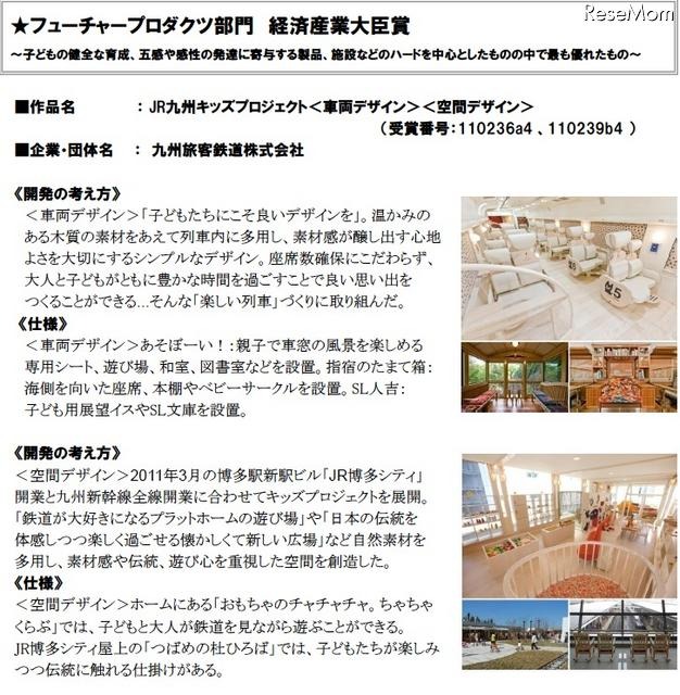 フューチャープロダクツ部門経済産業大臣賞